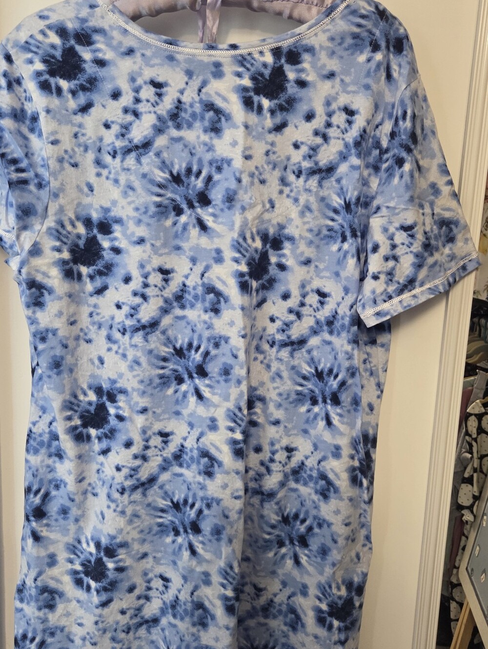 Carol Hockman Tie Dye Blue Nightshirt